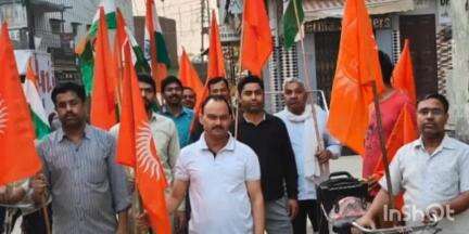 बागपत: कस्बा टटीरी में आर्य समाज और आर्य वीर दल ने भारतीय सेना के सम्मान में निकाली तिरंगा यात्रा