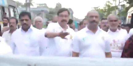 കൊട്ടാരക്കര: കായിക വകുപ്പിന്റെ ലഹരി വിരുദ്ധ സന്ദേശയാത്ര കൊട്ടാരക്കരയിൽ എത്തി, ധനകാര്യം, കായിക വകുപ്പ് മന്ത്രിമാർ പങ്കെടുത്തു