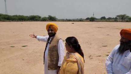 ਭੁਨਰਹੇੜੀ: ਰਾਜਪੁਰਾ ਵਲੋਗ ਦੇ ਪਿੰਡ ਖਿਜਰਗੜ ਵਿਖੇ ਮੰਤਰੀ ਵੱਲੋਂ ਖੇਡ ਮੈਦਾਨਾਂ ਦਾ ਕੀਤਾ ਗਿਆ ਜਾਇਜ਼ਾ
