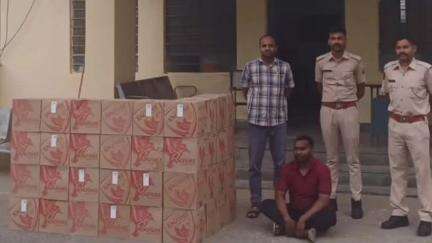 बड़गांव: DST और बेकरिया पुलिस ने थाना क्षेत्र से 95 कार्टन अवैध शराब की जब्त की, एक आरोपी गिरफ्तार