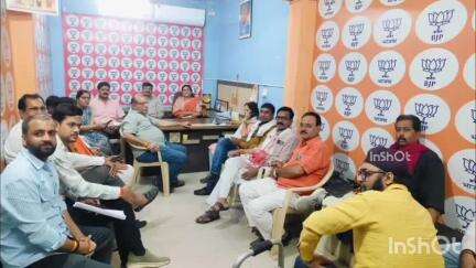 राज्यसभा सांसद भाजपा कार्यालय में आयोजित जिला स्तरीय कार्यशाला और तिरंगा यात्रा व्यवस्था की बैठक में शामिल हुईं