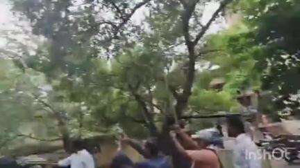 ठाणे: वर्तक नगर येथील नाल्यावरील अनधिकृत बांधकामाबाबत काँग्रेस ठाणे जिल्हाध्यक्ष विक्रांत चव्हाण आक्रमक