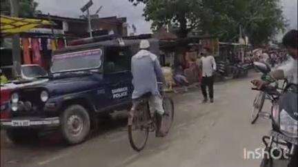 नानपारा: रुपईडीहा भारत-नेपाल सीमा के संवेदनशील इलाकों का पुलिस और एसएसबी ने लिया जायजा, बरती जा रही चौकसी