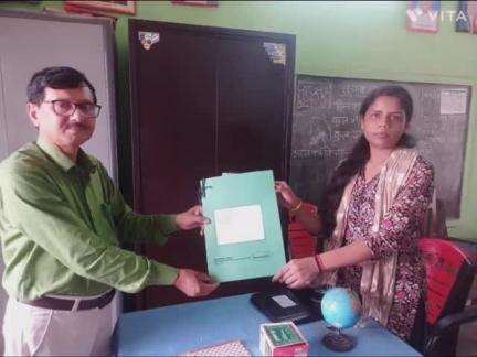 मनसाही : - बिहार लोक सेवा आयोग के द्वारा चयनित शिक्षक ने विद्यालय में किया योगदान