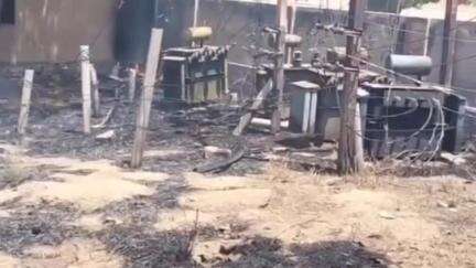 श्रीडूंगरगढ़: देराजसर गांव में ट्रांसफार्मर फाउंडेशन में लगी आग, बड़ा हादसा टला