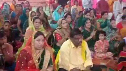 खंडवा नगर: खंडवा के रामनगर स्थित खाटू श्याम मंदिर में श्रीमद् भागवत कथा का आयोजन हुआ