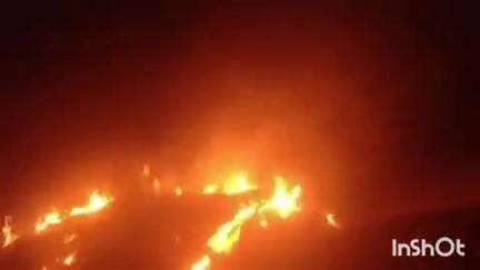 कोंच: कराई गांव में 8 बीघा पुआल में लगी आग, ग्रामीणों ने काबू पाया