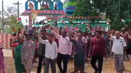 శ్రీకాకుళం: టెక్కలి మండలం  గంగాధరపేటలో ఆపరేషన్ సింధూర్ విజయంపై  సంఘీభావం ర్యాలీ #operationsindoor