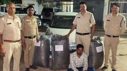 सिंगोली: रतनगढ़ थाना पुलिस ने 66 किलोग्राम डोडा-चूरा के साथ एक व्यक्ति को किया गिरफ्तार, कार ज़ब्त