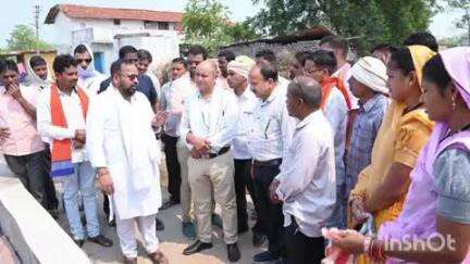 बेरला: ग्राम कुसमी में विधायक दीपेश साहू ने निर्माणाधीन अटल परिसर का किया निरीक्षण