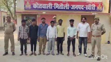 मितौली: थाना मितौली पुलिस ने शांति भंग करने वाले 7 अभियुक्तों को अलग-अलग जगहों से किया गिरफ्तार