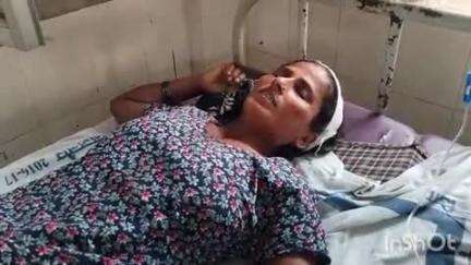 बिजनौर: गांव करौंदा चौधर में मकान तोड़ने का विरोध करने पर सगे जेठ ने विवाहिता पर किया हमला