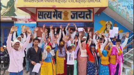 सिकराय: मंदिर और अंबेडकर प्रतिमा के पास शराब ठेके का विरोध, ग्रामीणों ने बैजूपाड़ा थाना पर किया प्रदर्शन