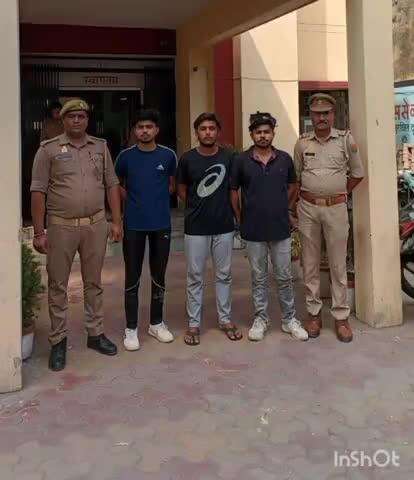 मुज़फ्फरनगर: युवक को घर से बुलाकर गोली मारने की घटना में शामिल 3 शातिर अभियुक्तों को थाना नई मंडी पुलिस ने किया गिरफ्तार