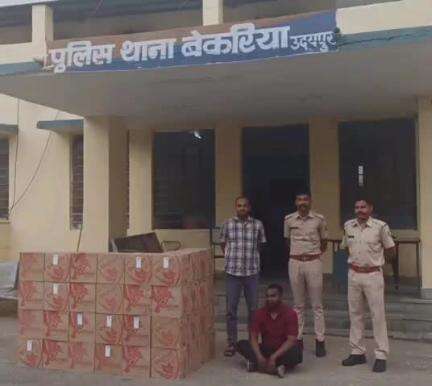कोटड़ा: डी.एस.टी. और थाना बेकरिया ने अवैध शराब के खिलाफ कार्रवाई की, 95 कार्टून अंग्रेजी शराब जब्त, 1 अभियुक्त गिरफ्तार