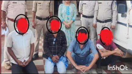 गुना नगर: नानाखेड़ी मंडी में कम फसल तोलकर धोखाधड़ी करने वाले चार आरोपियों को कैंट थाना पुलिस ने गिरफ्तार किया