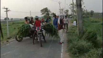 साहेबपुर कमाल: चौकी कुरहा मार्ग पर 440 वोल्ट का बिजली तार कई दिनों से गिरा पड़ा है, स्थानीय लोगों ने दी जानकारी #jansamasya