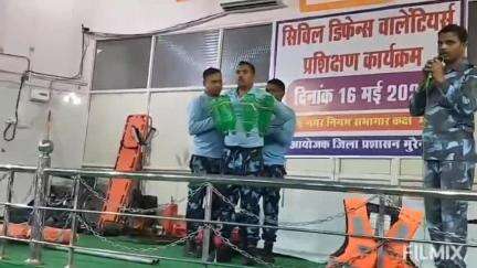 मुरैना नगर: नागरिक सुरक्षा और आपदा प्रबंधन के लिए सिविल डिफेंस वालंटियर्स को एक दिवसीय प्रशिक्षण संपन्न