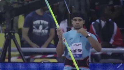 A historic moment for India as Lieutenant Colonel Neeraj Chopra breaches the 90m mark with a career best throw.