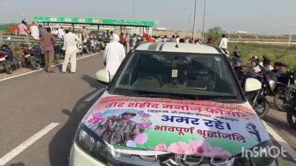 चरखी दादरी: गांव समसपुर में शहीद मनोज का अंतिम संस्कार, शव के इंतजार में उमड़ी भीड़