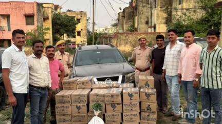 सलूम्बर: सलूम्बर पुलिस की बड़ी कार्रवाई में अवैध शराब से भरी कार जब्त, 53 पेटी बीयर बरामद