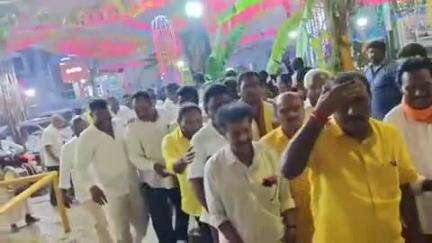 కుప్పం: పట్టణంలో వెలసిన తిరుపతి గంగమ్మను దర్శించుకున్న మంత్రి నిమ్మల రామానాయుడు