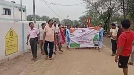 पामगढ़: ग्राम ससहा में तिरंगा यात्रा का भव्य आयोजन, राष्ट्रीय एकता और गौरव का दिया संदेश