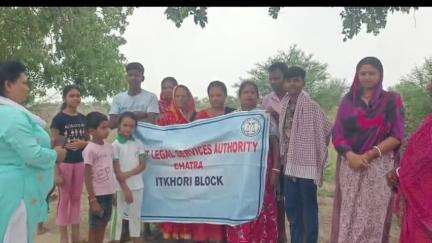 कान्हाचट्टी: राजपुर गांव में जिला विधिक सेवा प्राधिकार ने चलाया जागरूकता अभियान