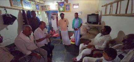 ರಟ್ಟೀಹಳ್ಳಿ: ಕುಡಪಲಿ ಗ್ರಾಮದಲ್ಲಿ ಸಿಡಿಲು ಬಡಿದು ಮೃತ ಪಟ್ಟ ಸುನಿಲ್ ಕಾಳೆರ್ ಮನೆಗೆ,ಮಾಜಿ ಸಚಿವ ಭೇಟಿ ನೀಡಿ ಸಾಂತ್ವನ ಹೇಳಿದರು