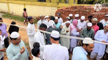 मांडर: मांडर फिरदौश नगर में ईदगाह के निर्माण का शिलान्यास