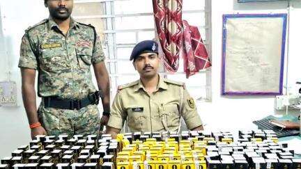 मोतिहारी: मलाही पुलिस ने विदेशी शराब के साथ एक तस्कर को किया गिरफ्तार