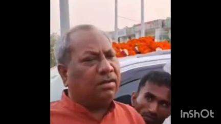 रामसनेही घाट: ताला मोड़ के पास निषाद पार्टी के अध्यक्ष, कैबिनेट मंत्री संजय निषाद का स्वागत किया गया