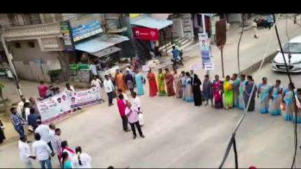 కలికిరి లో స్వర్ణాంధ్ర, స్వచ్ఛ ఆంధ్ర పై అవగాహన ర్యాలీ