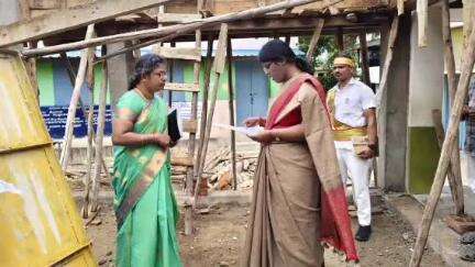 தோவாளை: உடையடி பகுதியில் நடைபெற்று வரும் வளர்ச்சி திட்ட பணிகளை மாவட்ட ஆட்சியர் ஆய்வு மேற்கொண்டார்