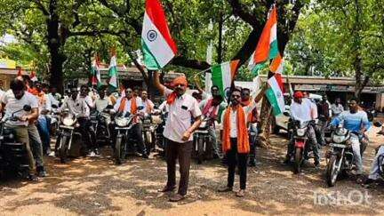 पाटन: ऑपरेशन सिंदूर की सफलता पर विष्णुधाम ओटेबद मंडल में निकाली गई तिरंगा यात्रा