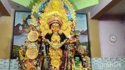 পান্ডুয়া: পান্ডুয়া হড়াল গ্রামের হয়ে গেল বহু প্রাচীন ঐতিহ্যবাহী মহিষমর্দিনী পূজা