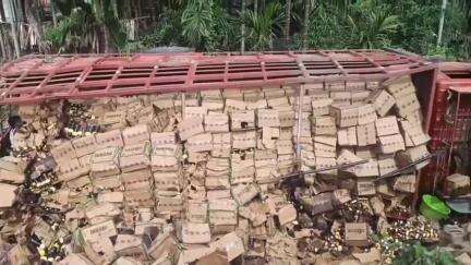 বুঢ়িগাঁৱত ৩৬ নং ৰাষ্ট্ৰীয় ঘাইপথত পুৱতি নিশা পথ দুৰ্ঘটনা সংঘটিত, চালকৰ টোপনি অহাৰ বাবেই সংঘটিত হয় এই ঘটনা