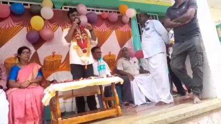 பாப்பிரெட்டிபட்டி: புட்டிரெட்டிபட்டியில் துணை கலெக்டருக்கு ஊர் பொதுமக்கள் சார்பாக பாராட்டு விழா