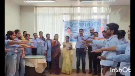 पीथमपुर: पीथमपुर में जल गंगा संवर्धन अभियान के तहत जल संचय कार्यशाला का आयोजन