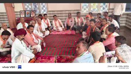 खण्डार: खंडार बालाजी मंदिर परिसर छाण में शौर्य तिरंगा यात्रा को लेकर भाजपा मंडल की बैठक आयोजित