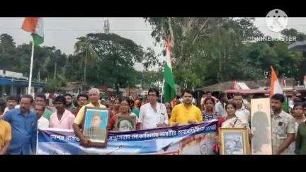 বাঁকুড়া ২: আজ বাঁকুড়ায় বাঁকুড়া ব্লক-২ এর জাতীয়তাবাদী মিছিলে দেশের বীর সৈনিকদের শ্রদ্ধাঞ্জলি