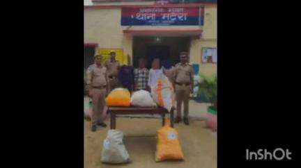 नानपारा: मटेरा पुलिस ने चोरी किए गए 5 बोरी मक्का के साथ 4 अभियुक्तों को किया गिरफ्तार