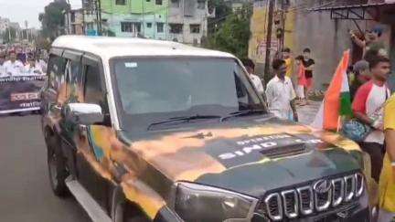 বারাবনী: আসানসোলে অপারেশন সিঁদুর যাত্রা, উপস্থিত প্রাক্তন সেনা জওয়ানরা