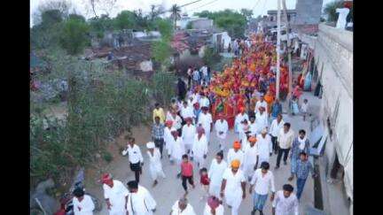 गंगरार: रविवार को सेमलिया गांव में 101 कलश के साथ भव्य शोभायात्रा आयोजित, कथा में सैकड़ों लोग रहे मौजूद