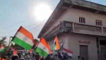 વિસાવદર: વિસાવદર તાલુકાના કાલસારી ખાતે  તિરંગા યાત્રામાં આયોજન કરાયું