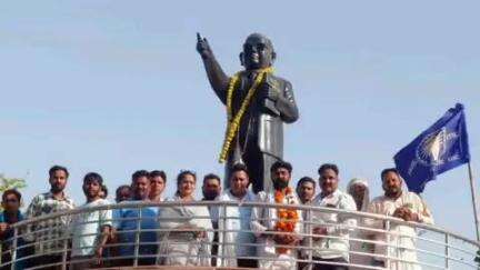 रायसिंहनगर: रायसिंहनगर में भीम आर्मी आजाद समाज पार्टी (काशीराम) के संभाग प्रभारी का भव्य स्वागत किया गया