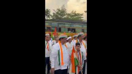 काटोल: काटोलवासियांकडून तिरंगा यात्रेला  भरभरून प्रतिसाद, काटोल येथून काढण्यात आली भव्य तिरंगा यात्रा