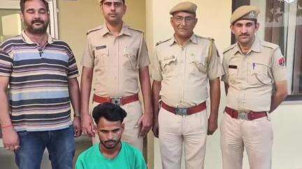 ब्यावर: ब्यावर सदर थाना पुलिस ने अवैध हथियार तस्करों के खिलाफ कार्रवाई की, 1 आरोपी गिरफ्तार, 1 मोटरसाइकिल जब्त