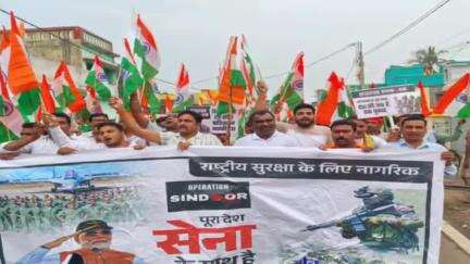 चंदनकियारी: ऑपरेशन सिंदूर की सफलता पर चंदनकियारी में बीजेपी ने निकाली "तिरंगा शौर्य सम्मान यात्रा"