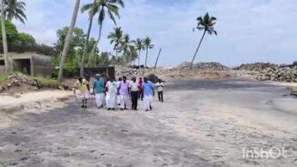 അമ്പലപ്പുഴ: പുന്നപ്രയിൽ 'ഓസോൺ വാട്ടർ ബ്രേക്ക്' പദ്ധതിയുമായി ബന്ധപ്പെട്ട് ഉന്നതതല സംഘം സന്ദർശനം നടത്തി, എച്ച്. സലാം MLA പങ്കെടുത്തു
